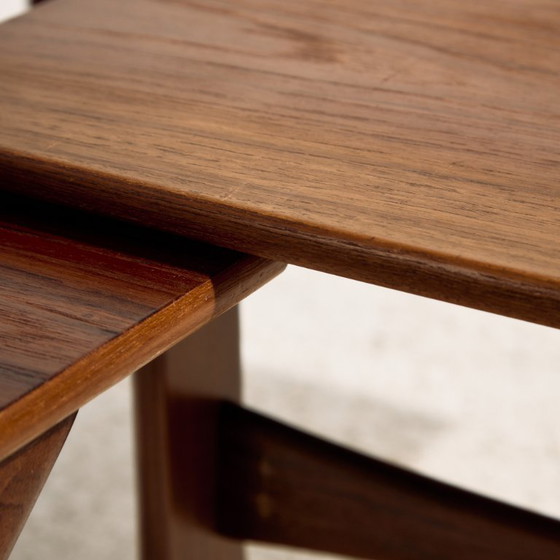 MK11124 Teak Bijzettafels van Johannes Andersen voor CFC Silkeborg, Set van 3 – Wood (photo 7 of 13)