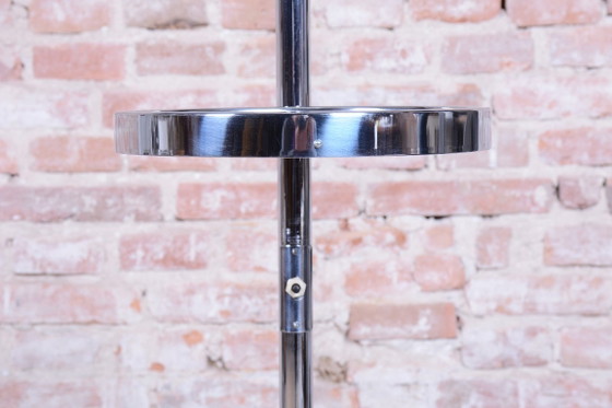 Gerestaureerde Bauhaus vloerlamp, chroom, staal, opaal melkglas, Tsjechisch, jaren 1930 – Vloerlampen, Metal (photo 10 of 14)