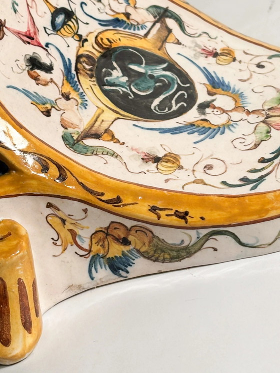 Handbemaltes Keramikregal aus Faenza, Anfang des 20. Jahrhunderts – Dekorative Objekte, Ceramic (photo 13 of 15)