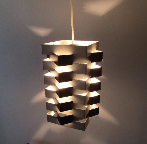 Image 1 of Lampada a sospensione in metallo di Hoogervorst per Anvia, anni '50.