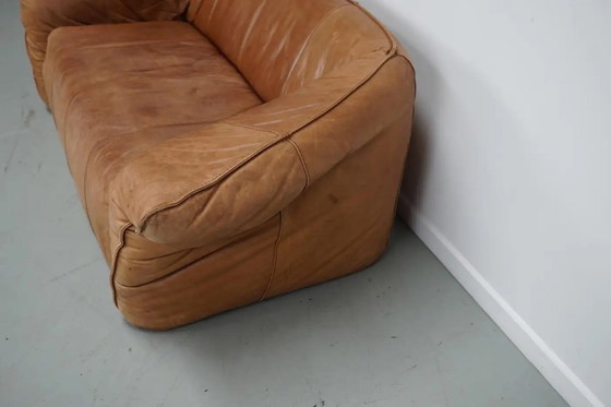 Image 1 of Canapé Andes en cuir cognac par Gerard van den Berg pour Montis, 1970