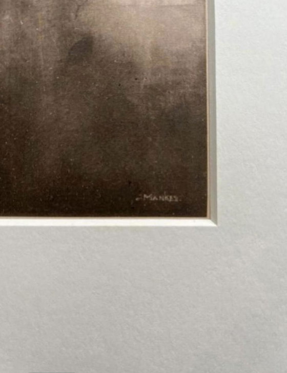 Image 1 of Jan Mankes 1889-1920 / Original Heliogravüre Drosseln in der Abenddämmerung 1923