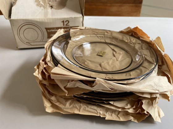 Image 1 of Bicchiere vintage francese Arcoroc: scatola da 6 tazze e piattini