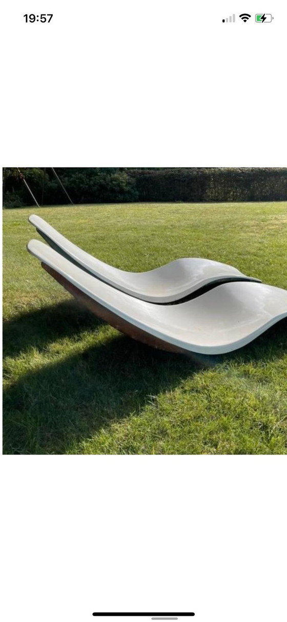 Image 1 of Ensemble de 2 chaises longues Eurolax R1 - Charles Zublena