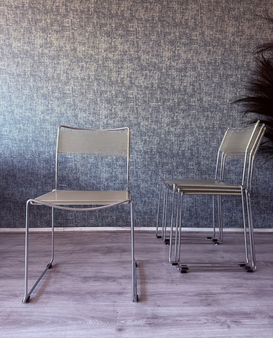 Image 1 of 4x Spaghettistoelen van Giandomenico Belotti voor Alias, ca.80s