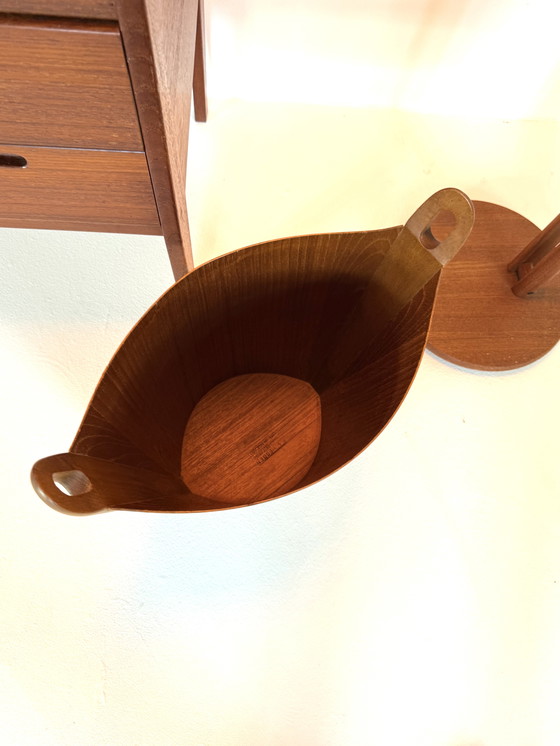 Image 1 of Poubelle vintage en teck, P.S. Heggen '60