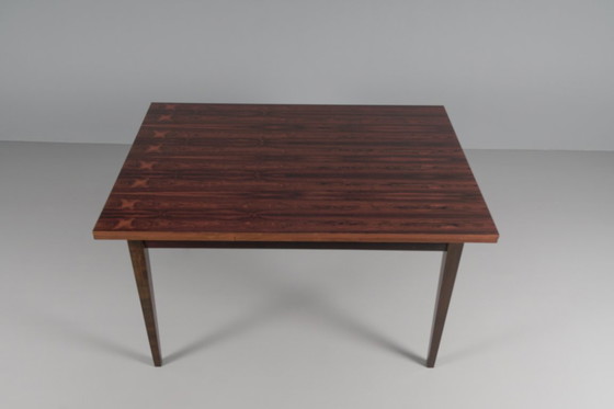 Image 1 of Scandinavische opklapbare eettafel van palissanderhout, jaren 60