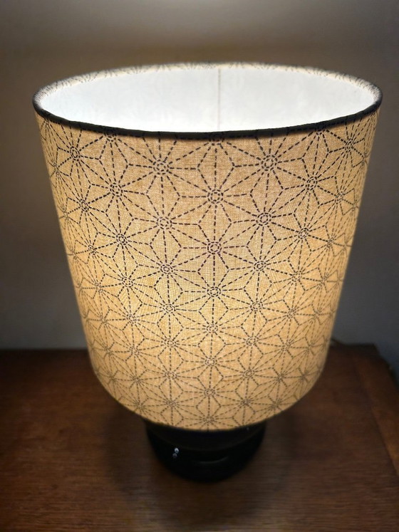 Image 1 of blue ceramic lamp 1960