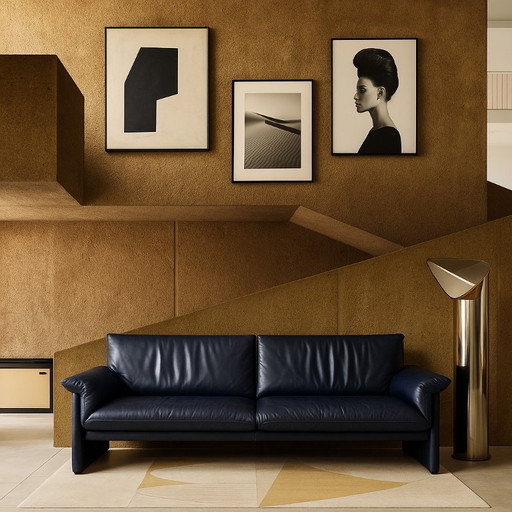 Cassina Palmaria 2-seater sofa design Vico Magistretti 1980