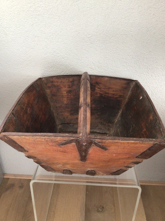 Image 1 of Vintage Chinese rijstmand met handvat