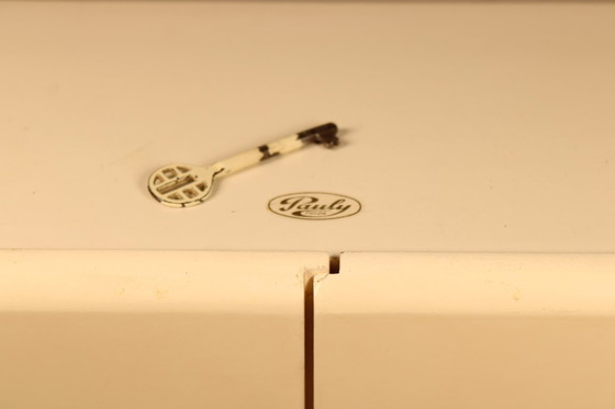 Image 1 of Pauly Fulda wall-mounted cabinet – Vintage Space Age medicine cabinet 1950s–70s, lockable