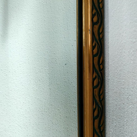 Espejo de cuerpo entero característico del Art Nouveau/Jugendstil (Renacimiento). Espejo de pared (90 x 35 (photo 7 of 12)