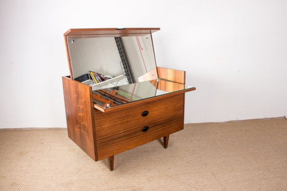 Toeletta o Cassettiera in Palissandro di Paul Geoffroy per Edition Charron 1960., Cassettiere, Legno, Marrone (foto 10 di 18)