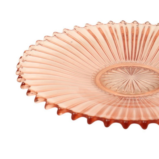 Image 1 of Art Deco Fruit Bowl Pink