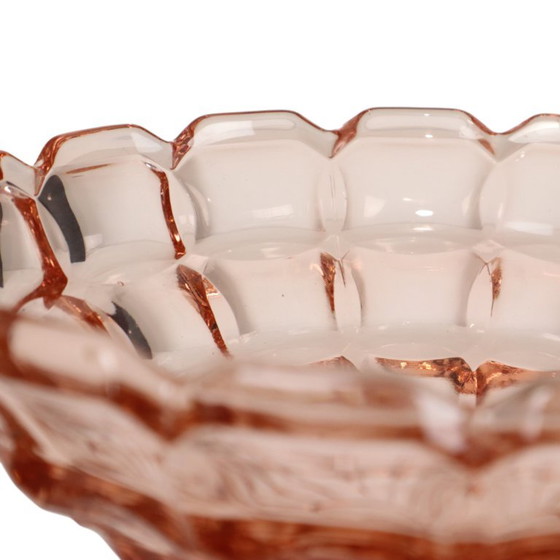 Frutero Art Déco Rosaline de vidrio prensado rosa Scailmont – Accesorios de mesa, Glass (photo 7 of 15)