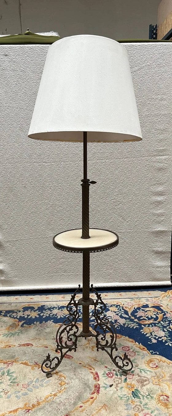 Lampada da terra. – Lampade da terra, Bronze, Brass, Art Deco (photo 4 of 4)