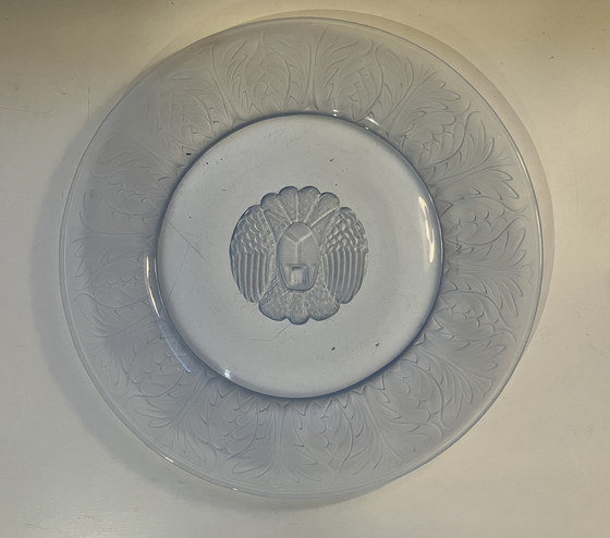 Image 1 of Grote Art Deco schaal van Jules Henri Vernon voor Pukeberg Zweden, rond 1930