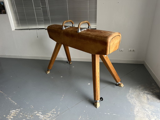 Vintage Gymnastics Horse incl. Stirrups