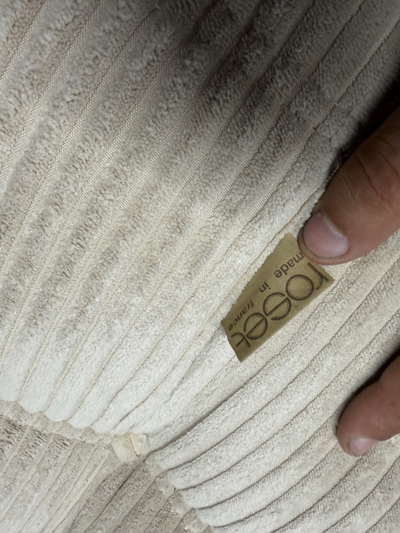Ligne Roset Togo 2x 1zit + Ottoman in Beige Corduroy Nieuwstaat 10/10!! – Fauteuils, Textile (photo 7 of 15)