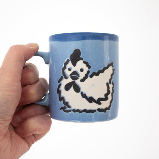 Image 1 of Ensemble de tasses vintage des années 90 avec des animaux de la ferme, Just Mugs Angleterre