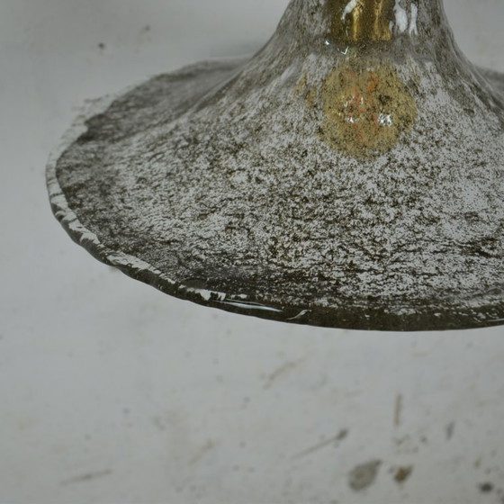 Image 1 of 1x glass semi-pendant light