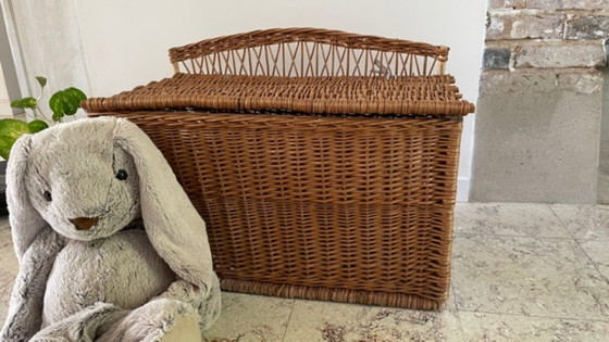 Handgemaakte, gesigneerde vintage aardewerk vaas – Ladekasten, Rattan (photo 33 of 37)