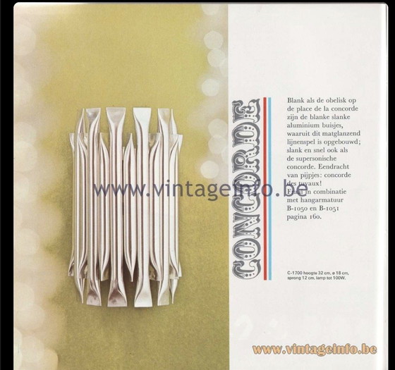 Raak C1700 Concorde – Applique, Aluminium (photo 11 of 11)
