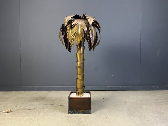 Image 1 of Lampada da terra a forma di palma Maison Jansen, anni '70