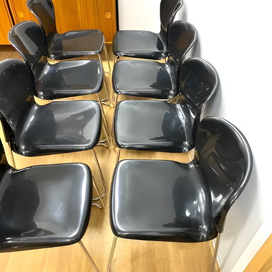 Image 1 of Retro Chair Drabert SM400K, West Germany, 1980s, Set of 8 (Marked)