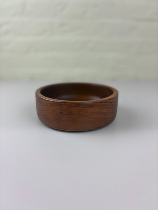 Vintage teakhouten schaal