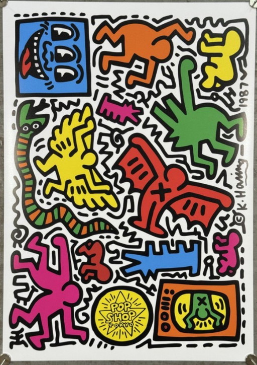 Keith Haring (1958-1990) - Pop Shop Tokyo 1988