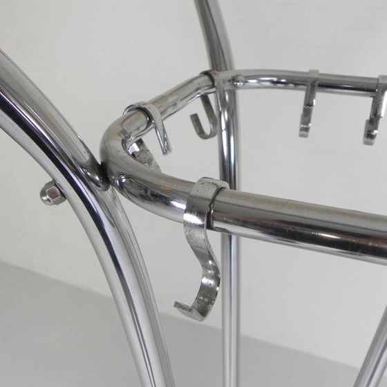 Image 1 of Rare chrome coat rack with colored balls, 1950s