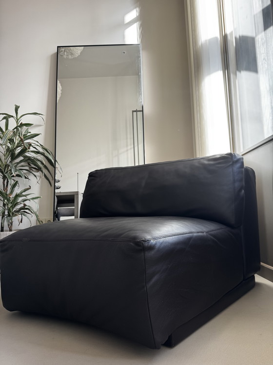 Image 1 of Leolux vintage brown leather fauteuil 