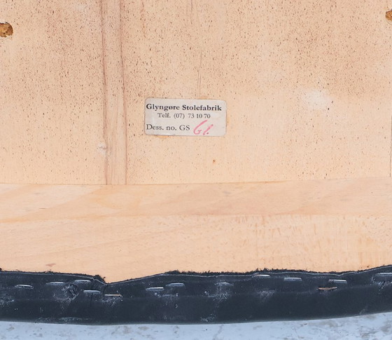 Image 1 of Set of 3 teak and leather chairs by Arne Wahl Iversen