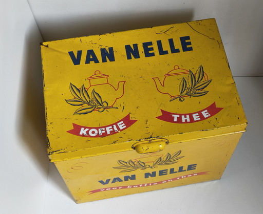 Scatola di latta per esposizione Van Nelle