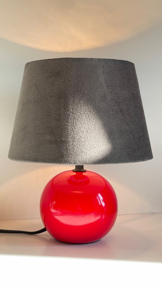 Image 1 of Lampada in ceramica rossa degli anni '80/'90