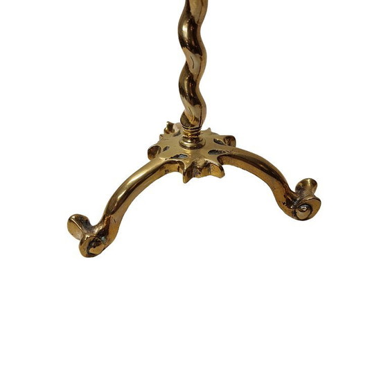 Image 1 of Candelieri in ottone in stile antico, metà del XX secolo