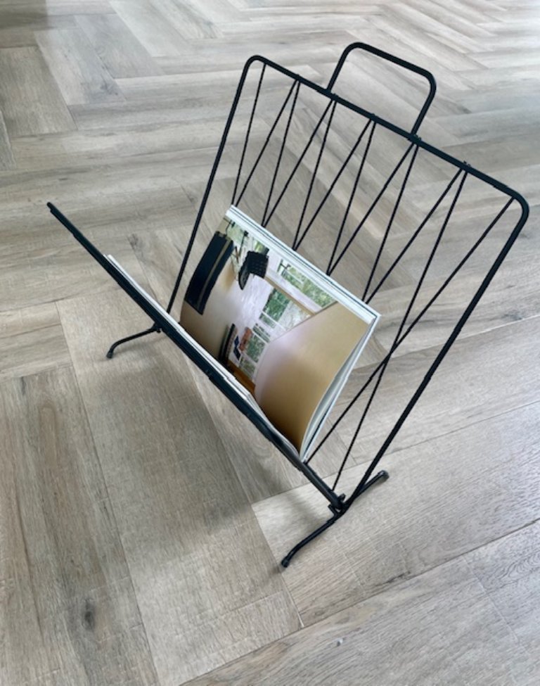 Present Time - Magazine Holder Diamond Grid - Black