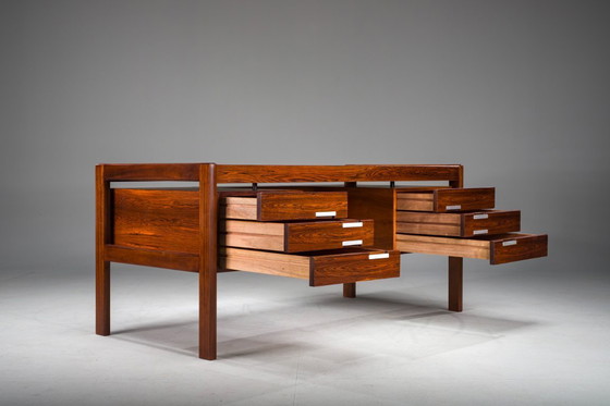 Image 1 of Mid Century Modern Dänischer Schreibtisch aus Palisander von Dyrlund, 1960er Jahre