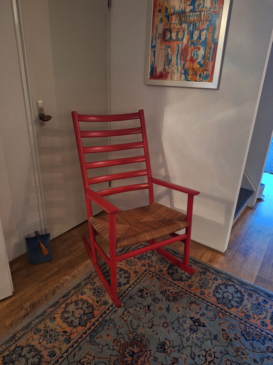 Image 1 of Sedia a dondolo Poul Volther modello 358