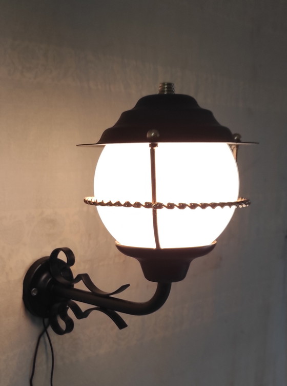 Image 1 of Marine lantern-style wall light - 1950s