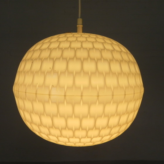 Image 1 of Lampada a sospensione vintage Aloys F. Gangkofner per Erco, sfera in plastica