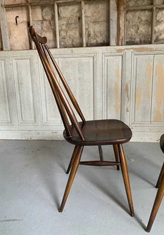 Chaises Goldsmith par Lucian Ercolani pour Ercol, 1960s, Set de 2 – Chaises de salle à manger, Wood (photo 5 of 5)