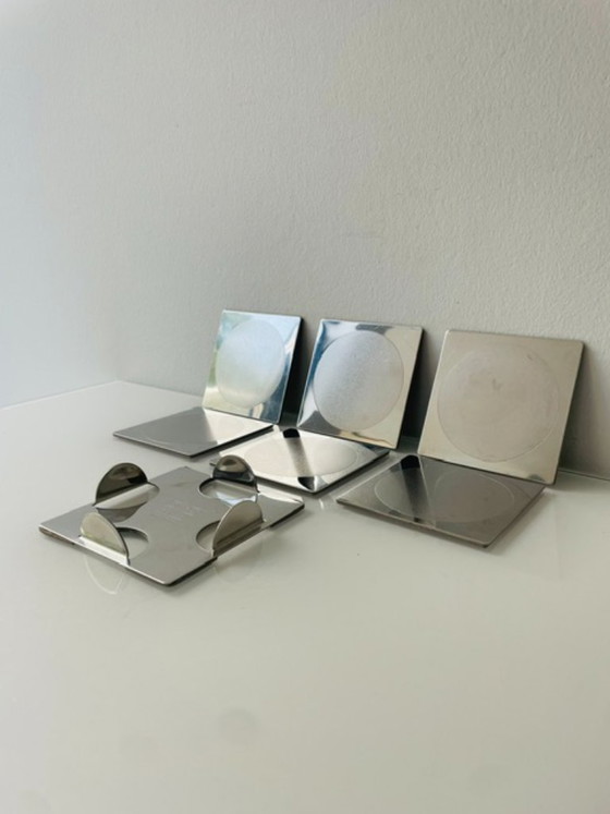 Image 1 of Dessous de verre Ikea Groggy (6 pièces) dans leur support
