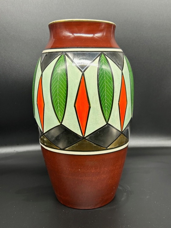 Image 1 of Vase Gustave de Bruyn Fives - Lille