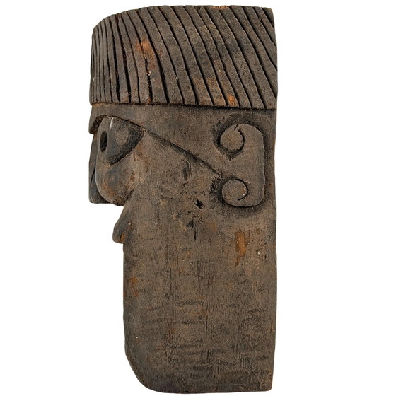 Antique Nepalese Shaman Mask with Teeth – Middle Hills – ca. 1900–1930 – Sculpture, Wood (photo 4 of 6)