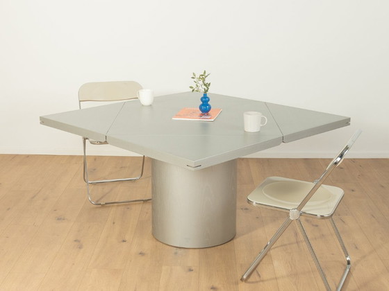 Quadrondo Dining Table, Erwin Nagel, Rosenthal, Silver – Wood (photo 8 of 17)