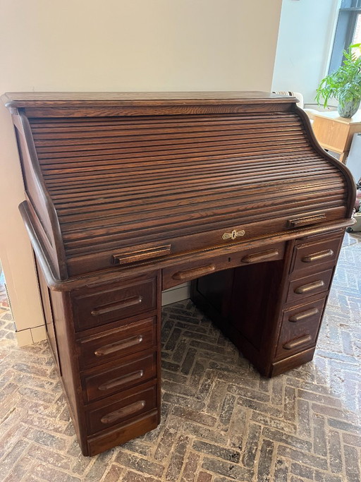 Antique Roller Shutter Desk