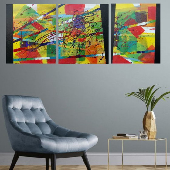 Image 1 of Einzigartige Gemälde – Handgefertigt – Künstler 2Luss'Art – von 60 bis 250 Euro