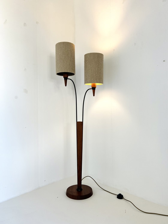 Image 1 of Lampada da terra vintage in teak anni &#39;60